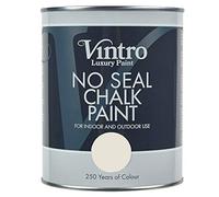 Vintro | No Seal Chalk Paint | Light Peach | Interior & Exterior Use | Furniture | Walls | Wood | Metal | 1 Litre (Autumn Glow)