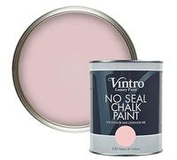 Vintro | No Seal Chalk Paint | Light Pink | Interior & Exterior Use | Furniture | Walls | Wood | Metal | 1 Litre (Madame de Pompadour)