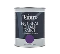 Vintro | No Seal Chalk Paint | Purple | Interior & Exterior Use | Furniture | Walls | Wood | Metal | 1 Litre (Royal Purple)