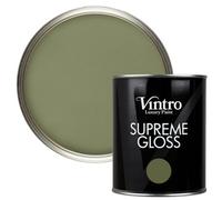 Vintro Olive Green Gloss 1L Walls, Ceilings, Metal & Wood (Chiffchaff Green)