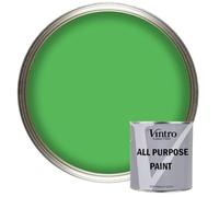 Vintro Paint - All Purpose Paint. Multi-Surface Matt Paint For Indoor/Outdoor Use. Wood, Walls, Doors, Cabinets, Metal, Plastic, Masonry, Furniture, Glass, Tiles, Radiators & Pipes. 250ml (Green)