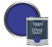 Vintro Paint - Chalk Paint for Furniture, Walls and Woodwork. Interior Use. Quick Dry. 1 Litre (Blue - Raphael Blue)