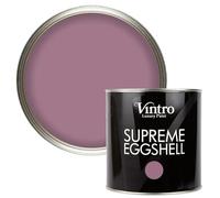 Vintro Paint | Eggshell Paint | for Walls | Wood | Trim | Satin Furniture Paint | Interior & Exterior Use. (Purple - Wild Heather, 2.5 Litres)
