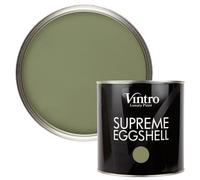 Vintro Paint Green Eggshell For Walls Wood Trim Satin Furniture Paint Interior & Exterior 2.5L (Chiffchaff Green)