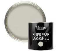 Vintro Paint Grey Eggshell For Walls Wood Trim Satin Furniture Paint Interior & Exterior 2.5L (Dove)