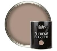 Vintro Paint Light Brown Eggshell For Walls Wood Trim Satin Furniture Paint Interior & Exterior 1L (Cafe Au Lait)