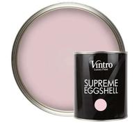 Vintro Paint Light Pink Eggshell For Walls Wood Trim Satin Furniture Paint Interior & Exterior 1L (Madame De Pompadour)