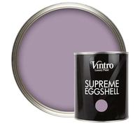 Vintro Paint | Lilac Eggshell Paint | for Walls | Wood | Trim | Satin Furniture Paint | Interior & Exterior Use. 1 Litre (Amethyst - Lilac)