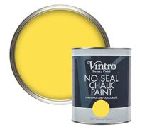 Vintro Paint | No Seal Chalk Paint | Highlighter Yellow | Interior & Exterior Use | Furniture | Walls | Wood | Metal | 1 Litre (Highlighter Yellow - Yellow Maiden)