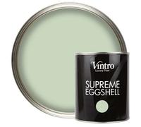 Vintro Paint Pale Green Eggshell For Walls Wood Trim Satin Furniture Paint Interior & Exterior 1L (Verdant)