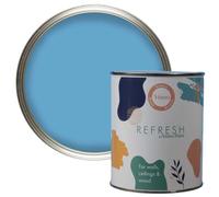 Vintro Paint Refresh Sky Blue Matt Finish for Furniture, Walls, or Wood, Interior Use -1 Litre (Sky Blue)