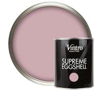 Vintro Paint | Satin Furniture Paint | Pink | Eggshell Paint | for Walls | Wood | Doors | Trim | 1 Litre (Albert Bridge - Dusky Pink)