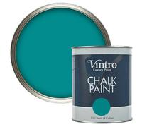 Vintro Teal Chalk Paint/furniture Paint Matt Finish 1 Litre (Teal)