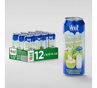 Vinut Original Coconut Water Drink With Pulp (16.57 fl oz, Pack of 12), Hydrate Naturally, Fresh, High Calcium, Potassium, Nutrient Rich, Not From Concentrate, Strong Coconut Flavor and Aroma