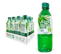Vinut Pure Aloe Vera Juice Original Flavor with Pulp (16.9 fl oz, Pack of 12), Not From Concentrate, Fresh Aloe Vera Drink, Rich Source of Calcium, Sodium