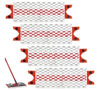 Vinuwu 4 Pack Microfiber Mop Head Replacement Compatible with Vileda Flat Mop Systems, Washable Reusable Mop Pads Refills for Vileda Ultramax, Not for Ultramax XL/Turbo XL, For All Hard Floor Types