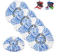 Vinuwu 5 Pack Spin Mop Heads Replacement Compatible with Vileda H2Pro