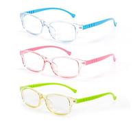 Vinuwu Kids Glasses, 3PCS Blue Light Blocking Glasses Clear Lens Glasses Kids, Comfortable & Anti-Blue Ray Eyeglassess, Children's Computer Glasses for Preventing Eye Fatigue and Protecting Eyes