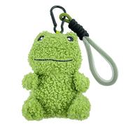 VINWO Squeaky Frog Bag Charm for Backpacks, 4.6” Inch Stress-Relieving Frog Plush Keychain Wristlet Cute Bag Accessories Gift