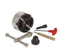 VINWOX SCK4-3.75 Wood Lathe Gear Chuck Key Chuck, with 1"x8TPI Thread & 3/4"x16TPI Adapter, 3 Years Warranty