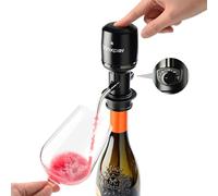 Vinxper Expert Adjustable Electric Wine Aerator - Instant 240-Min Precision Decanting, Rechargeable & No-Drip Design, One-Touch Operation for 99% Wines & Spirits
