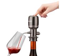 Vinxper Wine Aerator Adjustable 0-4 Hours, Rechargeable Wine Air Aerator, Electric Wine Decanter, Wine Pourer for Wine, Gift for Men/Boyfriend/Dad, Gunmetal Gray