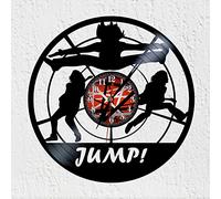 VINY WOODY 70' Eddie American Hard Rock Band Vinyl Record Wall Clock