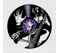 VINY WOODY Comedy Horror Humor Black Dark History Clock New Wall Decoration Vinyl Record Clock Original Gift