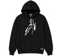 VINY WOODY Mark Knopfler Unisex Black Long Sleeve Kangaroo Pocket Guitarist Graphic Hoodie