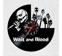 VINY WOODY Vinyl Record Wall Clock Corey Taylor and His Alternative Metal Band