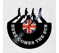 VINY WOODY Vinyl Record Wall Clock Silhouette Band Rock in Zebra Music Rock 70s