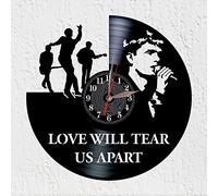 VINY WOODY Vinyl Record Wall Clock Silhouette Ian Curtis Rock Post-Punk 80s