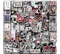 Vinyl Aesthetic Downtown Girls Stickers Pack - Y2K Waterproof Decals for Water Bottle, Laptop, Skateboard - Trendy Stickers for Teens and Adults (Downtown Girl Stickers), Pack of 100