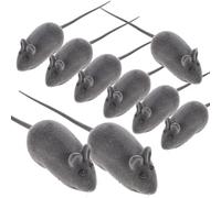 Vinyl and Flocking Mouse Practical and Sturdy for Cats and Kittens 20pcs Interactive Mouse Random Color for Indoor Play and Office or Party Decor