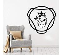 Vinyl Applique Scania Wall Stickers Murals Detachable Home Decor Bedroom Living Room Art DIY Curved Home Poster 42X44Cm