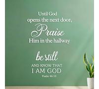 Vinyl Art Sticker Be Still and Know that I am God. Psalm 46:10 35x51.6cm Do not Damage the wall Surface White