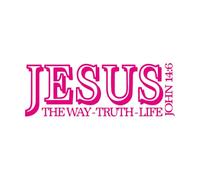 Vinyl Art Sticker Christian Bible Verses Jesus Truth Life Jesus Religion Prayer Christian Life 34.5x96.6cm Removable Without Leaving Glue Large Rosered