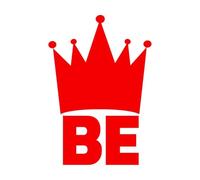 Vinyl Art Sticker Inspiring Words Be King Crown Picture ation 64x93cm Waterproof Red