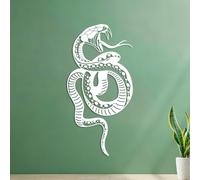 Vinyl Art Sticker Snake Wild Animal Snake 53x106.5cm Personalized Customization White