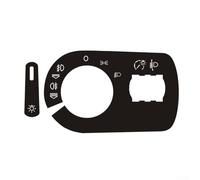 Vinyl Button Repair Stickers for A3 8P 2004 2008, Black with White Writing, Ideal for Restoring Light Switch Appearance