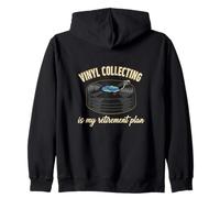 Vinyl Collecting Is My Retirement Plan Vinyl Collect Lover Zip Hoodie