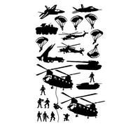 Vinyl Concept Wall Decal - Home Army Decals - Solider Stickers - Boys Stickers - Military Vinyl Decals - Vinyl Stickers A2