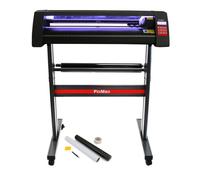 Vinyl Cutter Plotter LED 720mm, Signcut Pro Software, Vinyl Rolls & Weeding Kit Transfer Custom Personalise Bundle Black