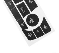 Vinyl Decal Kit For For Climate Control Button Repairs on For BMW E90 E91 E92 330I 2006 to 2011 Front Installation with White Characters