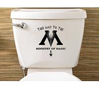 Vinyl Decal Potter Inspired Ministry of Magic Toilet Decal Sticker