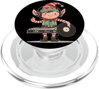 Vinyl DJ Elf Costume for Xmas and Party Lovers PopSockets PopGrip for MagSafe