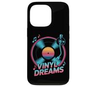 Vinyl Dreams Retro Record Player Music Aesthetic Case for iPhone 13 Pro