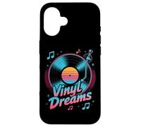 Vinyl Dreams Retro Record Player Music Lover Case for iPhone 16