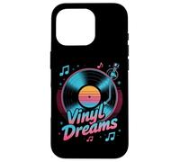Vinyl Dreams Retro Record Player Music Lover Case for iPhone 16 Pro