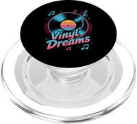 Vinyl Dreams Retro Record Player Music Lover PopSockets PopGrip for MagSafe